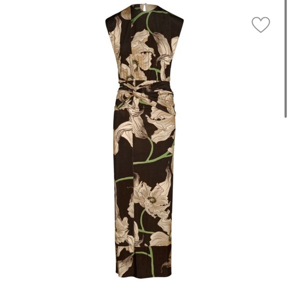 JOHANNA ORTIZ Act Of Passion Silk Midi-Dress Sz: 6 - Picture 1 of 15